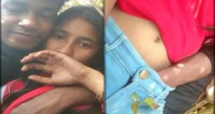 Cute Young Girl Outdoor Boobs Pressing Pussy Rubbing