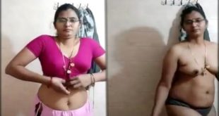 Beautiful Chasmish Bhabhi Removing Sari In Bathroom
